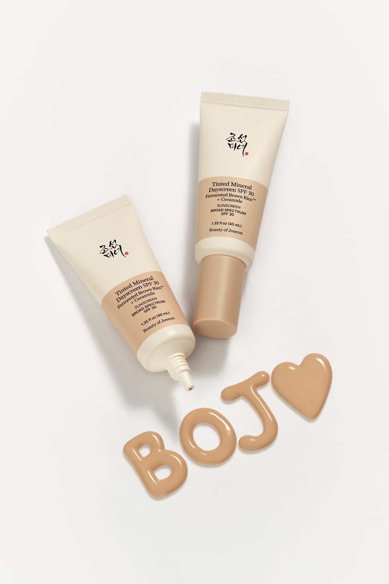 Two Tinted Mineral Dayscreens with the text "BOJ" on the packaging.